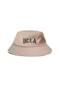 Palarie bucket unisex cu logo - Maro
