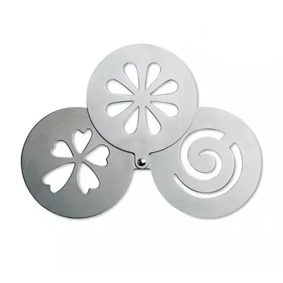 Sabloane pentru Ornat Cappucino, Diametru 8 cm, 3 Bucati, Perfect Home