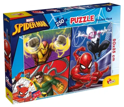 Puzzle dublu față Lisciani pentru colorat de 250 piese - Spider-Man