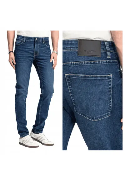 Blugi Barbati - Felix - Straight Fit - Talie Medie - 5 Buzunare - Fermoar - Lungi - Bumbac