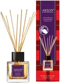 Bețișoare parfumate Areon Tartan - Patchouli, Lavender, Vanilla, 50 ml