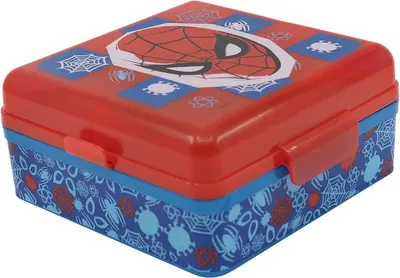 Cutie pătrată pentru mâncare Stor Spider-Man - Cu 3 compartimente