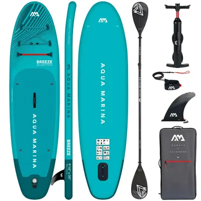 Placă gonflabilă SUP Aqua Marina Breeze 300 cm Albastru + pagaie Dual-Tech