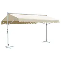vidaXL Copertină cu structură independentă, crem, 500 x 300 cm