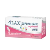 Supozitoare cu glicerina pentru copii 4Lax, Labormed | 12 bucati