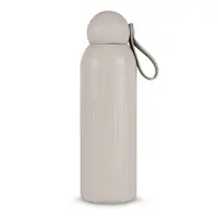 Sticlă termică bej cu pai din oțel inoxidabil 500 ml Tekla – Sagaform