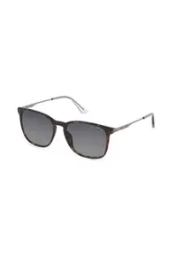 Ochelari de Soare Barbati SPLD47-550752 - Lentile Degradate Gri Ø55mm - Cadru Maro Acetat - UV400 - Husa Inclusa