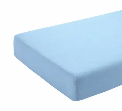 Cearceaf albastru KidsDecor cu elastic din bumbac 160x200 cm