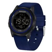 Ceas Copii Sanda 6182 Bleumarin-Negru - Design Sport, Digital, Afișaj Dată, Alarmă, Rezistent la Apă 5ATM