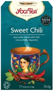 Ceai ayurvedic cu chili dulce, 17 pliculețe, Yogi Tea