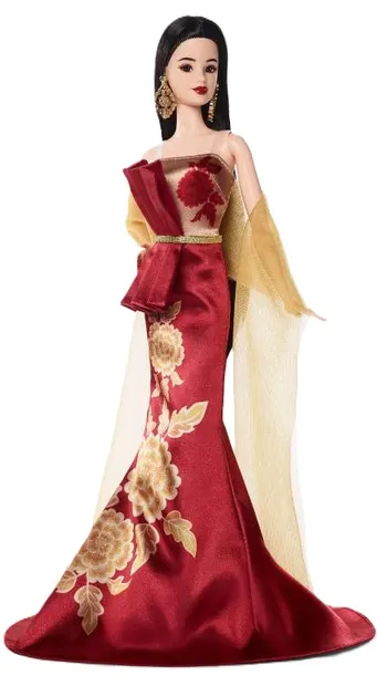 Păpuşă Barbie Signature - Lunar New Year 2026, de colecție, 33 cm