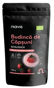 Budinca de capsune fara gluten, 100g, Niavis