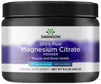 Citrat de magneziu 100% pur, 244 g, Swanson