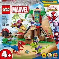 Constructor LEGO Marvel - Spidey Amazing Friends, Răpitorul lui Spidey și Goby se luptă în casa din copac (11200)