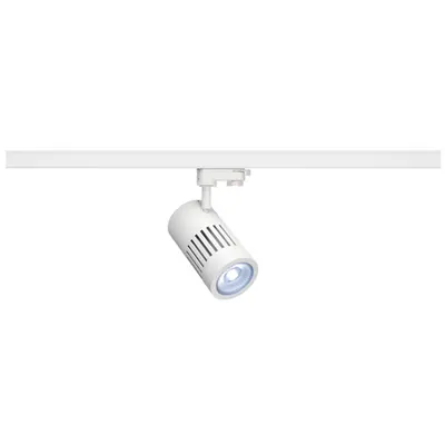 Iluminat decorativ pe sina, Melodii STRUCTEC, pata alba pentru 3 circuite de inalta tensiune, 30W, LED-uri, 4000K, 60 °, alb, inclusiv. adaptor 3 circuite