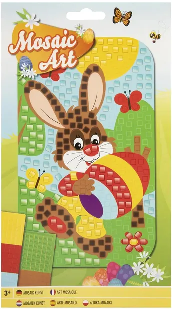 Set mozaic cu margele Moxy - A5, iepuraș de Paște