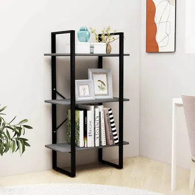 vidaXL Raft de depozitare, gri, 60x30x105 cm, lemn masiv de pin