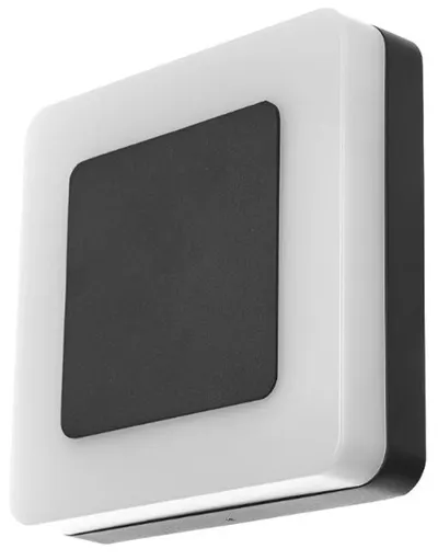 Aplica LED exterior Elbulgaria - Hasle S, IP44, 4000K, negru