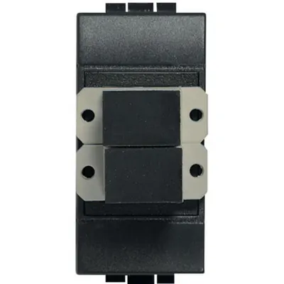 Conector fibra optica SC LiVinglight - Antracit - 1 modul