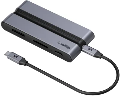 Stație de andocare SmallRig - 9 in 1 CFexpress Type A, 9 port, USB-C, gri