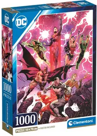 Puzzle Clementoni din 1000 piese - Personajele lui DC Comics