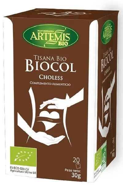 Ceai bio din plante pentru normalizarea colesterolului, 20 plicuri filtrante, Artemis Bio