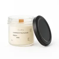 Lumânare Parfumată Piele & Oud - Ceară Soia Naturală - 90g