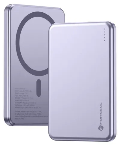 Baterie portabilă Forcell - F-Energy Slim F5K9, 5000 mAh, MagSafe, mov