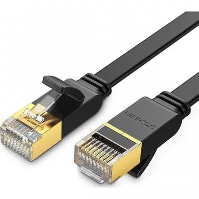 PATCH CORD FTP Ugreen Cat7, "NW106" fire din cupru, viteza maxima 10 Gbps, 10m, negru "11265"