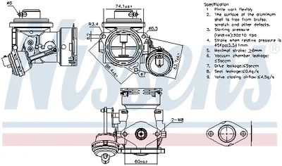 Supapa Egr Potrivit Seat Altea, Toledo Iii; Skoda Octavia Ii; Vw Caddy Iii, Caddy Iii Minivan 1.9d 04.04