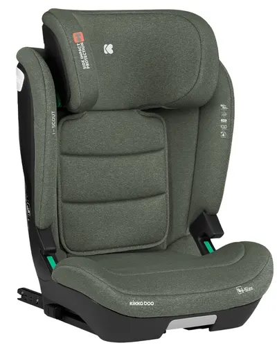 Scaun auto KikkaBoo - i-Scout, IsoFix, i-Size, 100-150 cm, verde