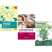 Pachet Bacalaureat 2026. Limba si literatura romana 72 teste complete, Matematica M1. Teste si Biologie pe intelesul tuturor clasele 9-10