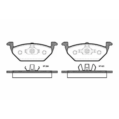Set placute frana, frana disc REMSA 0633.20