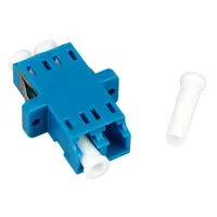 Cupla LC Duplex,Plastic,Singlemode,zirc.,flansa,albstr.,ECO