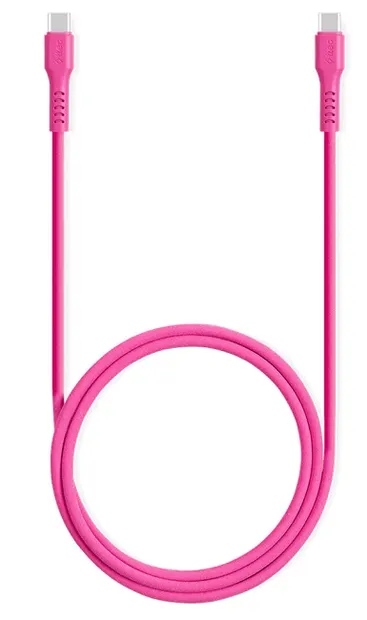 Cablu ttec - Data, USB-C/USB-C, 1.2 m, Neon Pink