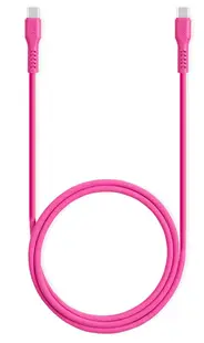 Cablu ttec - Data, USB-C/USB-C, 1.2 m, Neon Pink