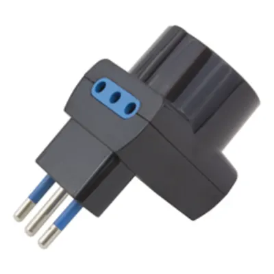 Space Saver Adaptern2p+e-10a-(s11) Black 1x2p+e-16a-(p30) 2x2p+e-10a-(p11)