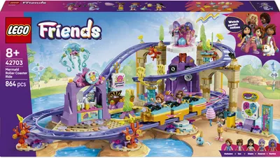 Constructor LEGO Friends - Montagne russe rapidă cu sirenă (42703)