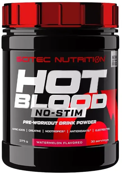 Hot Blood No-Stim, pepene verde, 375 g, Scitec Nutrition