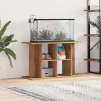 Gossi suport acvariu, stejar artizanal, 100x40x60 cm, lemn prelucrat