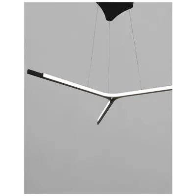 Lampa suspendata ODERICK Nisipiu Negru Aluminiu & Acrylic LED 45 Wat 230 Volt 2080Lm 3000K IP20