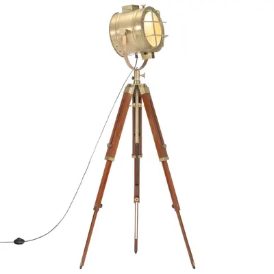 Gossi lampa de podea trepied, 165 cm, lemn masiv de mango