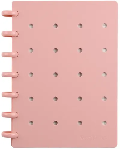 Caiet spiralat Sworld ME - A5, 80 foi, cu 2 accesorii, roz