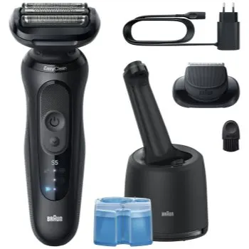Braun Series 5 52-N7200cc Aparat de bărbierit electric cu stație pentru curățare și încărcare
