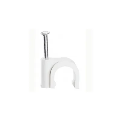 Clips fixare cablu Fixpentru - pentru concrete materials - pentru cable 6 mm² - alb
