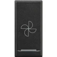 Capac tasta Axolute MyHOME BUS - Ventilator tip apasare - 1 modul - antracit
