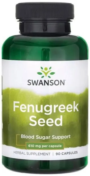 Fenugreek Seed, 610 mg, 90 capsule, Swanson