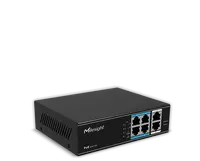 "Switch Milesight MS-S0208-GL Porturi:8×100Mbps PoE ports (RJ45) +2×1000Mbps unlink ports Maxim 30 W per port, Buget 120 W Perfo