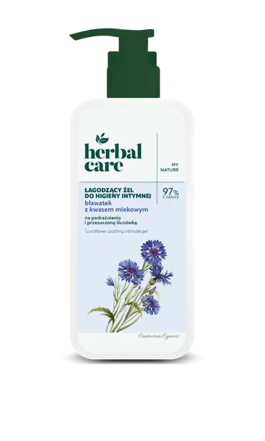 Gel intim cu extract de albastrele si acid lactic Herbal Care, 330ml, Farmona