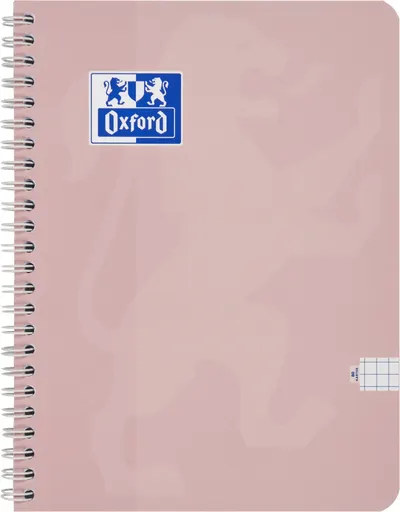 Caiet cu spira, A4, 80file, Oxford Touch Pastel, matematica